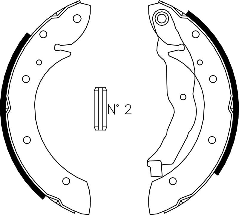 metelligroup 53-0351 Bremsbacken Made in Italy, Ersatzteil für Auto, Kit Bestehend aus 4 Teilen, ECE R90-Zertifiziert von metelligroup