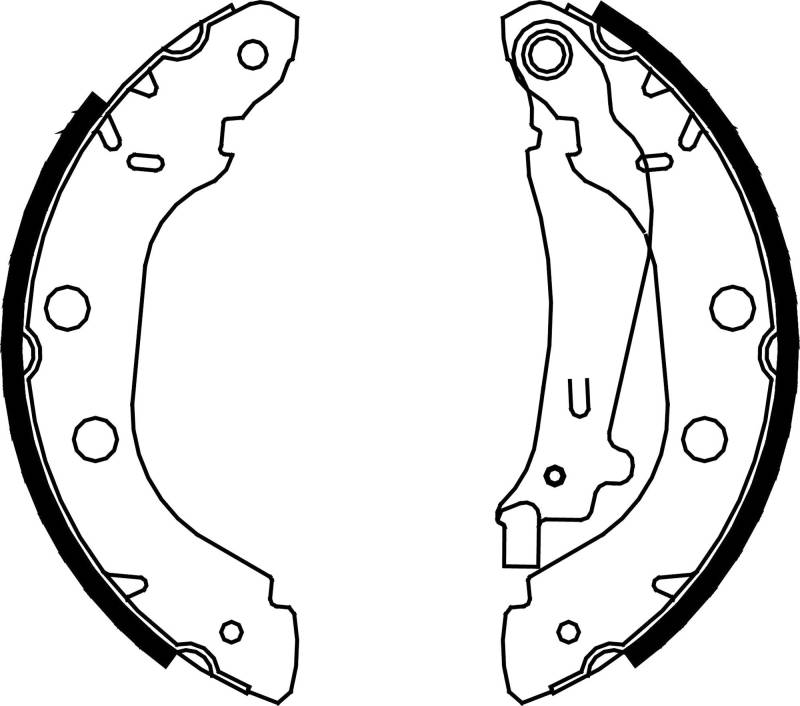 metelligroup 53-0354 Bremsbacken Made in Italy, Ersatzteil für Auto, Kit Bestehend aus 4 Teilen, ECE R90-Zertifiziert von metelligroup