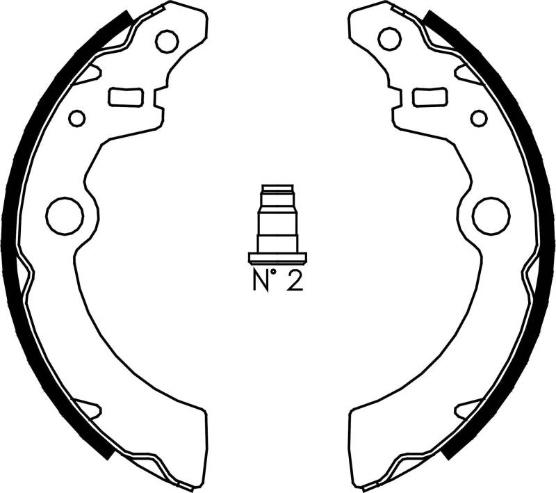 metelligroup 53-0404 Bremsbacken Made in Italy, Ersatzteil für Auto, Kit Bestehend aus 4 Teilen, ECE R90-Zertifiziert von metelligroup