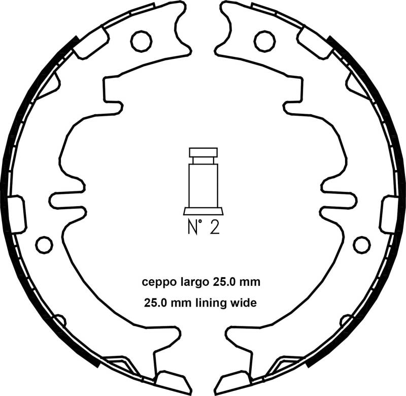 metelligroup 53-0439 Bremsbacken Made in Italy, Ersatzteil für Auto, Kit Bestehend aus 4 Teilen, ECE R90-Zertifiziert von metelligroup