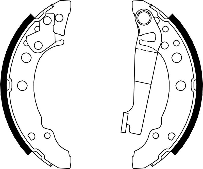 metelligroup 53-0465 Bremsbacken Made in Italy, Ersatzteil für Auto, Kit Bestehend aus 4 Teilen, ECE R90-Zertifiziert von metelligroup