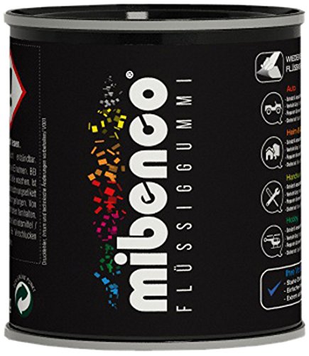 mibenco 72827011 Flüssiggummi Pur, 175 g, Eisengrau Matt - Schutz und Isolation zum Tauchen und Pinseln von mibenco