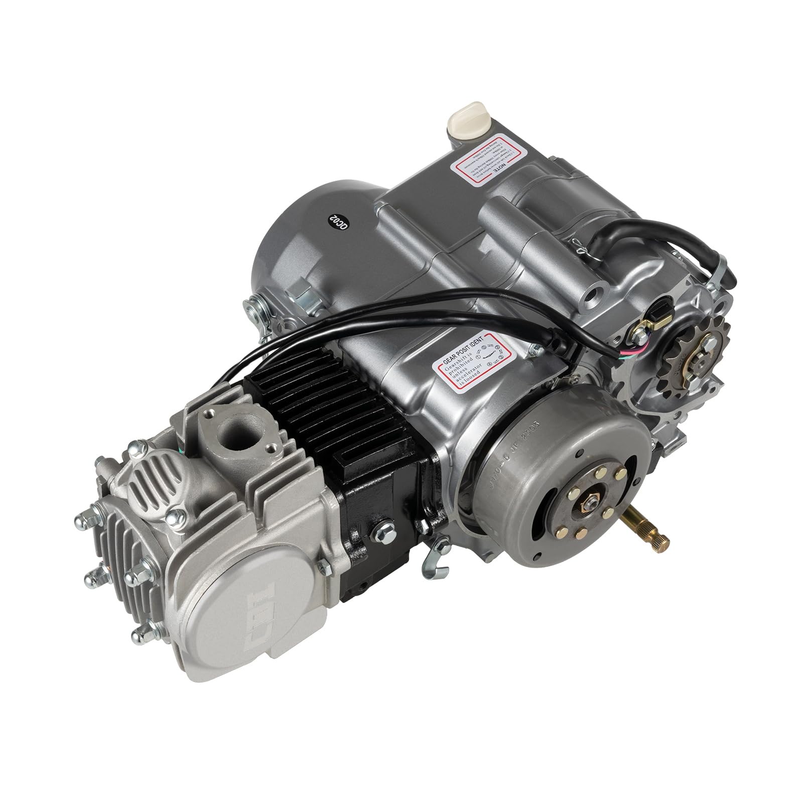 125CC Motor 4 Takt Motor, 4-Gang Benzinmotor Benzin Motor Einzylinder Luftgekühlt, Viertaktmotor CDI Ignition Systems mit Manual Clutch für Meisten Motorräder von miihgnos