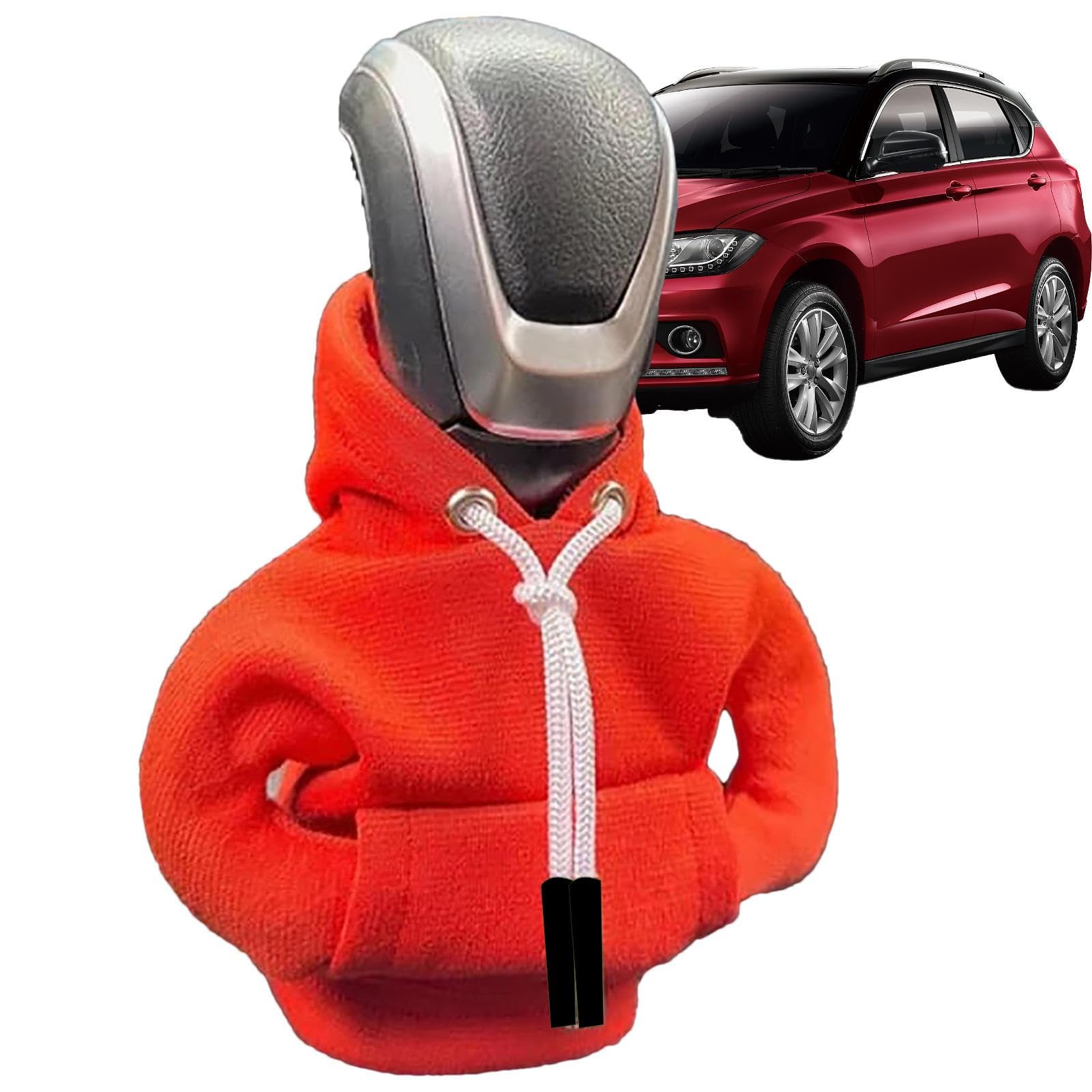 mingchengheng Verstellbare Auto Schaltknauf Abdeckung, Kreative Hoodie Auto Schaltknauf Abdeckung Schaltknauf Hoodie Staubdicht Schutz Sweatshirt Schaltknauf üBerzug Für Auto Dekoratives von mingchengheng