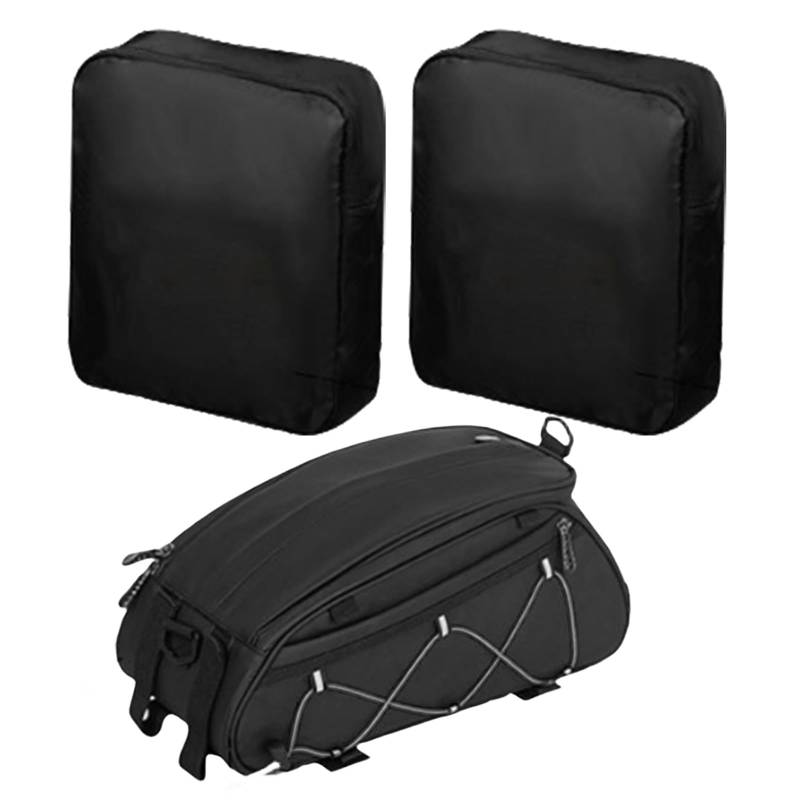 mioosho 1 Set Fahrrad-Gepäckträgertasche, Gepäckträgertasche, große Kapazität, Fahrradaufbewahrung, Fahrradzubehör von mioosho