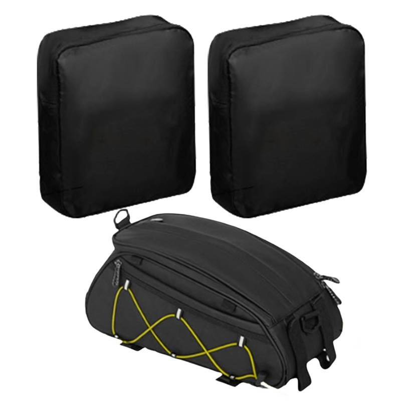 mioosho 1 Set Fahrrad-Gepäckträgertasche, Gepäckträgertasche, große Kapazität, Fahrradaufbewahrung, Fahrradzubehör von mioosho