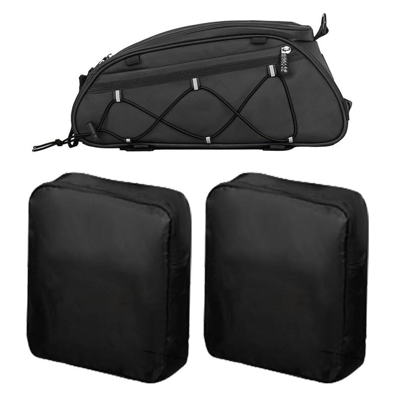 mioosho 1 Set Fahrrad-Gepäckträgertasche, Gepäckträgertasche, große Kapazität, Fahrradaufbewahrung, Fahrradzubehör von mioosho