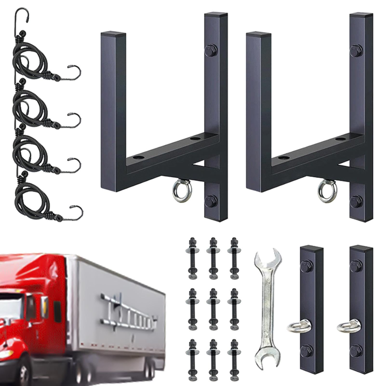 Trailer Storage Accessories | Adjustable Ladder Rack | Ladder Rack for Trailer | Secure Ladder Transport Rack | Vielseitiges Trailer Rack | Trailer Accessories for Contractors von mivceklw