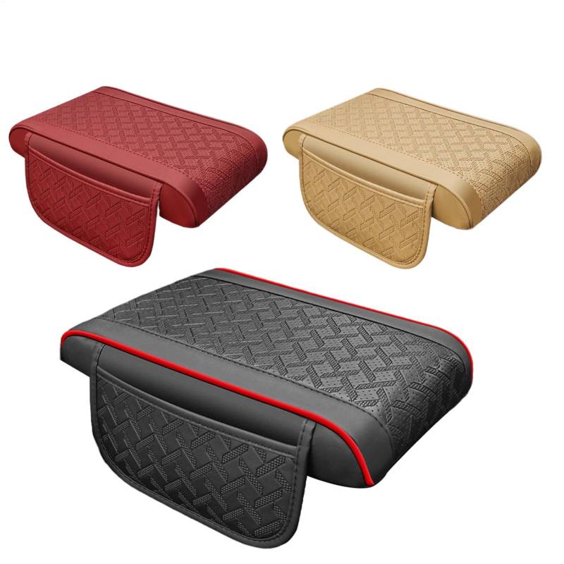 mivceklw Car Armrest Cover, Center Console Cushion, Extra Comfort, Foam Pad, Storage Pockets Universals Fit Ideal for Daily Driving, 12.6x7.09x8.66x4.92x1.97 in von mivceklw