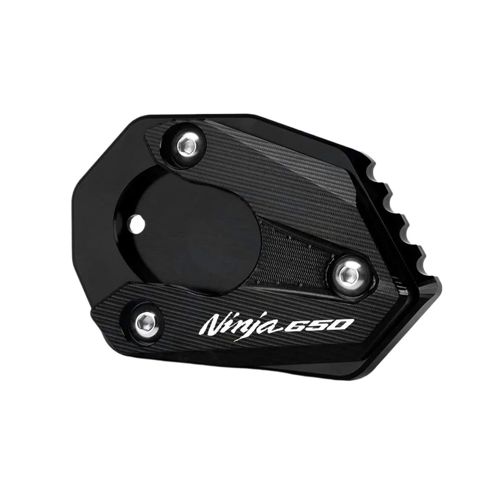 Für 300 Ninja650 Ninja1000 Ninja 300 650 1000SX Kickstand Seitenständer Pad Vergrößern Verlängerung Fußplatte(Black b) von mojieou