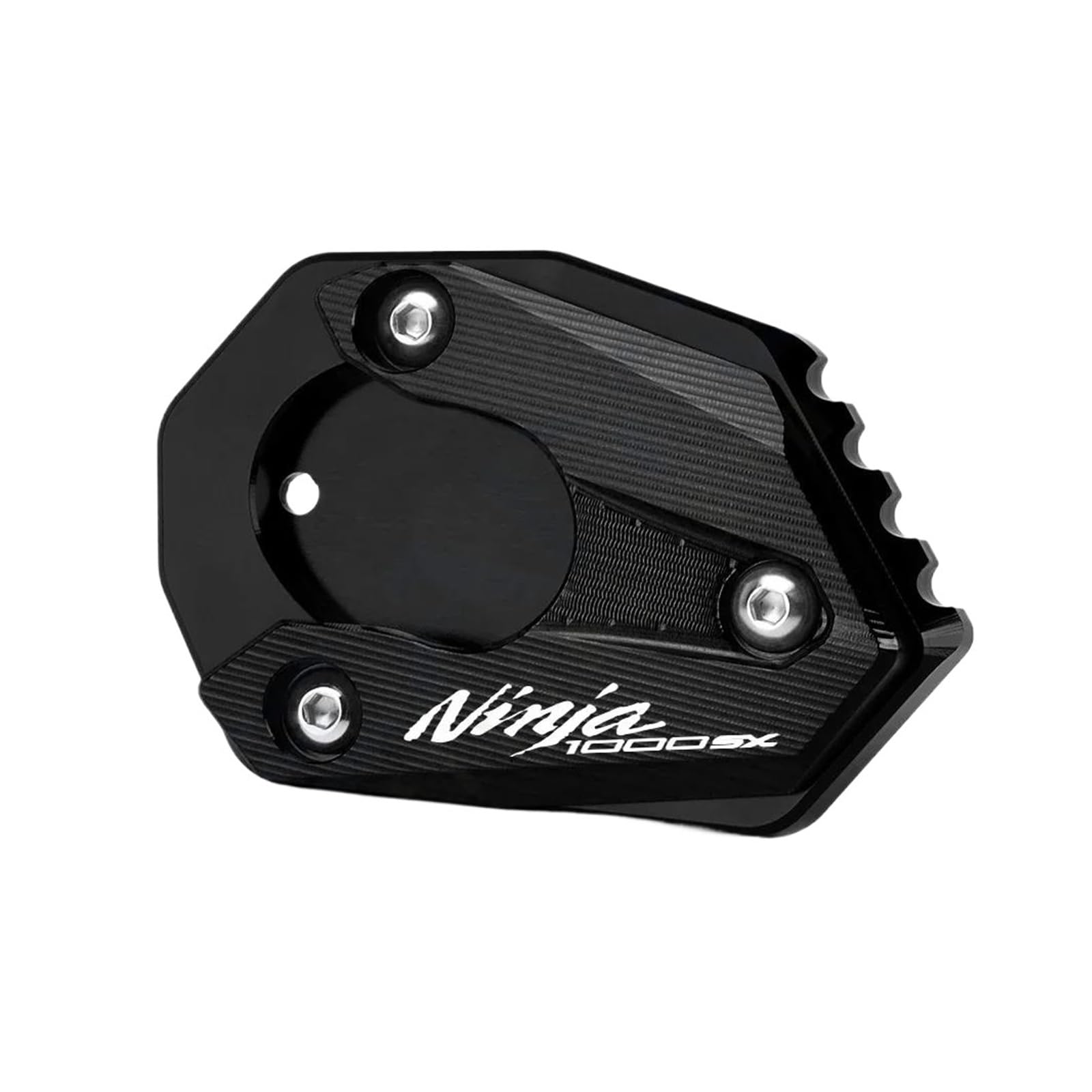 Für 300 Ninja650 Ninja1000 Ninja 300 650 1000SX Kickstand Seitenständer Pad Vergrößern Verlängerung Fußplatte(Black d) von mojieou