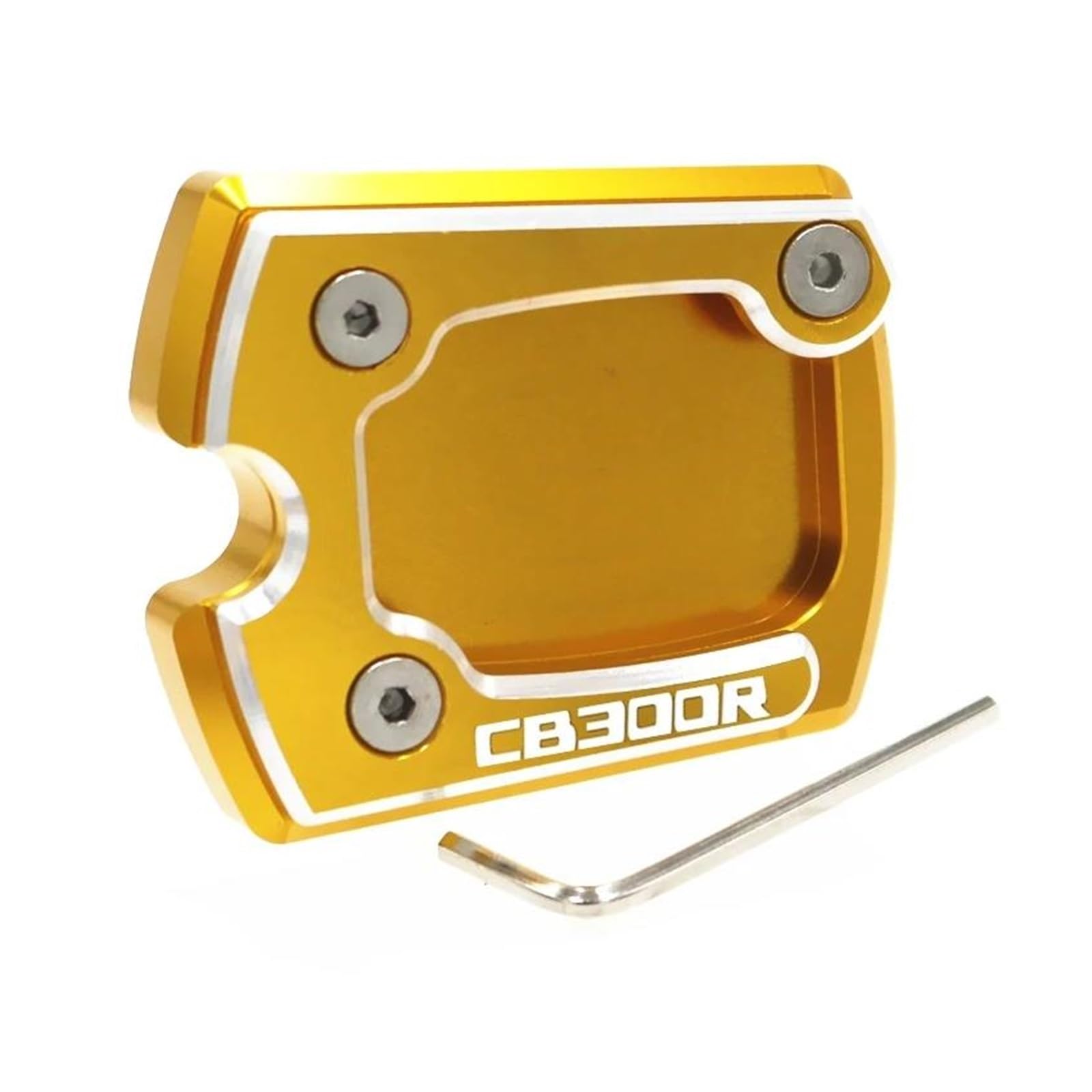 Für CB150R CB300R CB250R CNC Kickstand Fußplatte Seitenständer Vergrößern Verlängerungspad Zubehör(Gold d) von mojieou