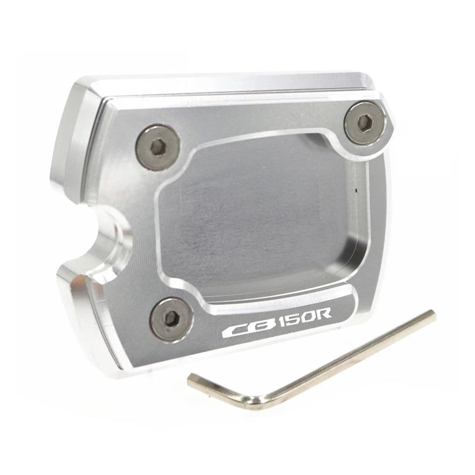 Für CB150R CB300R CB250R CNC Kickstand Fußplatte Seitenständer Vergrößern Verlängerungspad Zubehör(Silver b) von mojieou