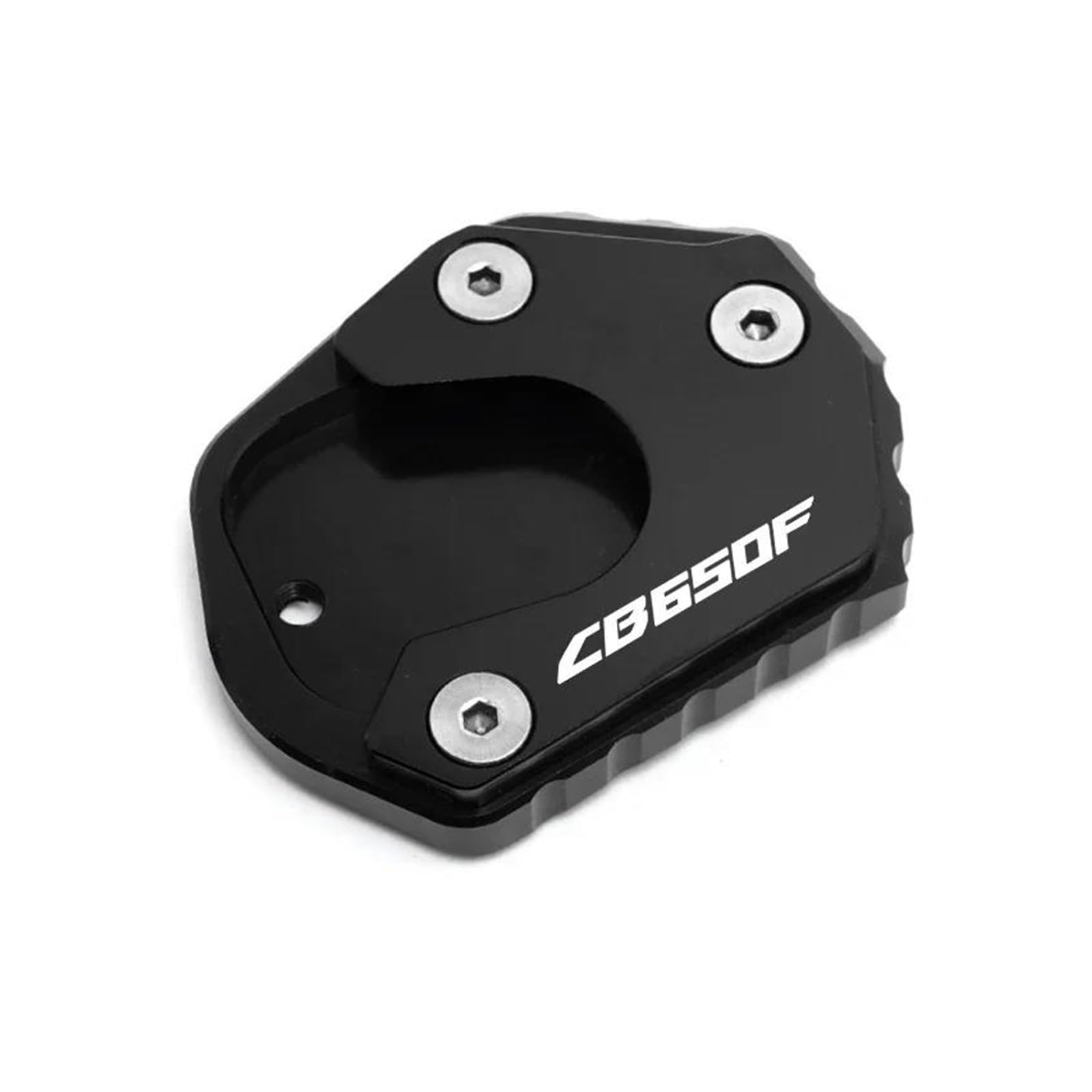 Für CB650F CB 650F 650 F 2014-2017 2018 CNC Reifen Ventilkappe Seitenständer Verlängerung Pad Stützplatte(Black b) von mojieou