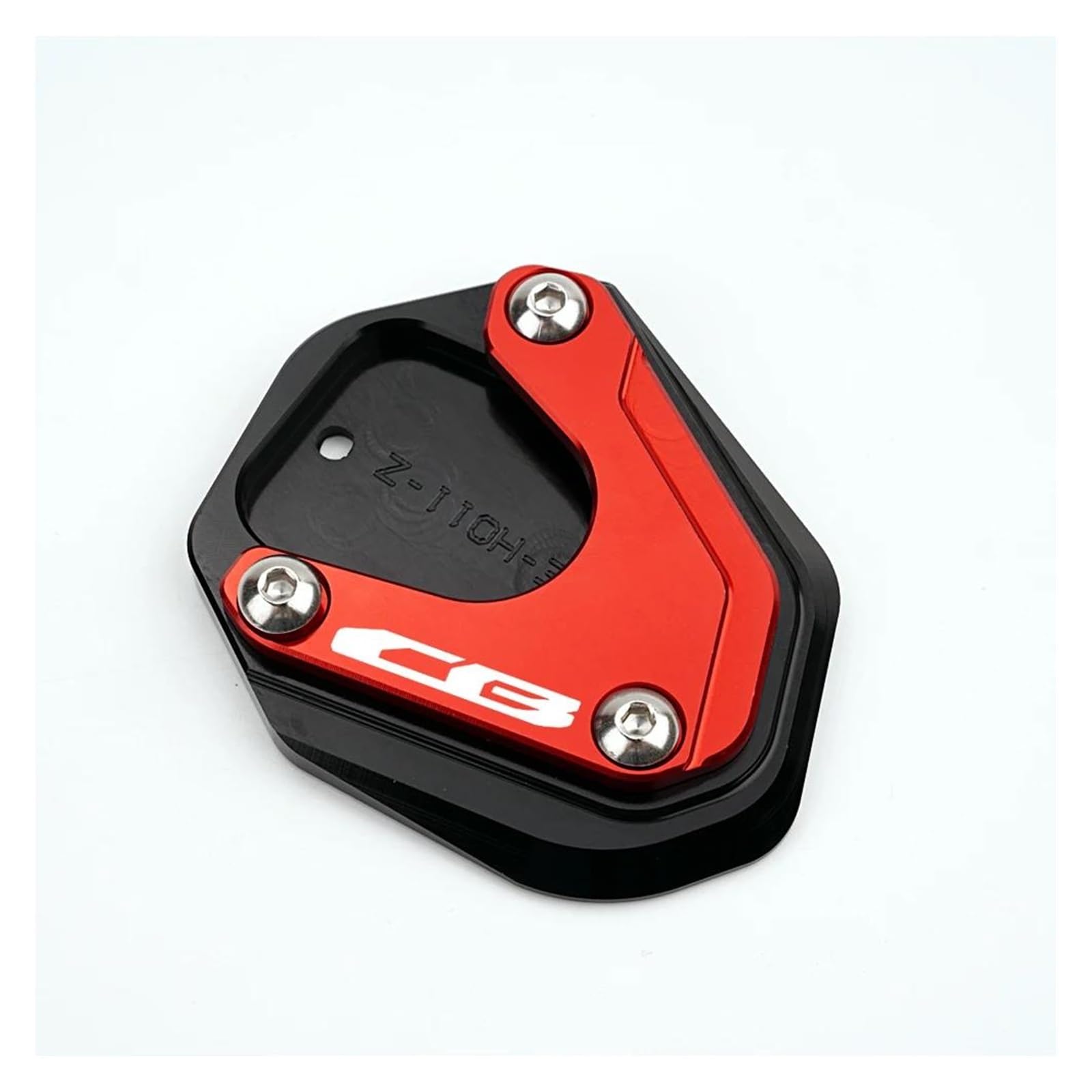 Für CB650R CB500X CB500F CB400X CB300R CB125R CNC Aluminium Kickstand Seitenständer Fußverlängerung Pad(Red b) von mojieou