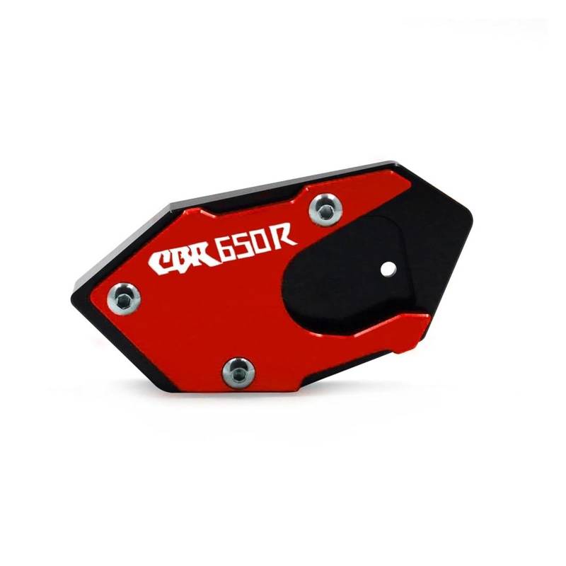 Für CBR650R CB CBR 650R CB650R CBR650 R 2019-2020 CNC Kickstand Extension Pad Fuß Seitenständer Platte(Red b) von mojieou