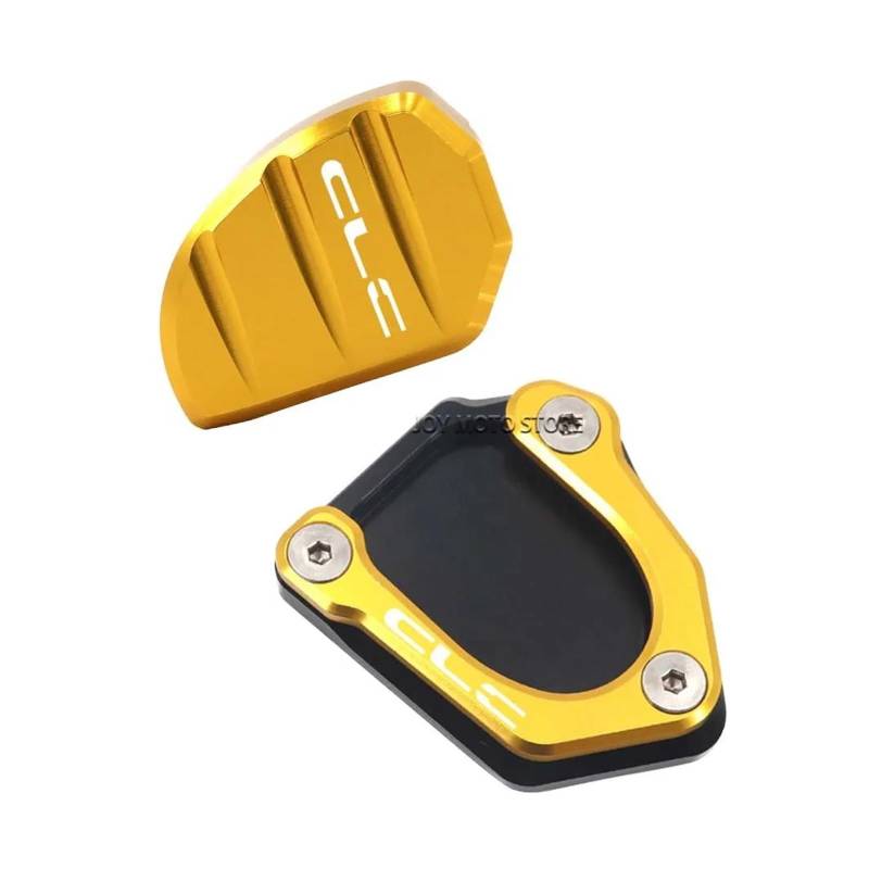 Für CFMOTO 250CL-C 250clc Motorrad Kickstand Fuß Seitenständer Verlängerung Pad Stützplatte(Gold) von mojieou