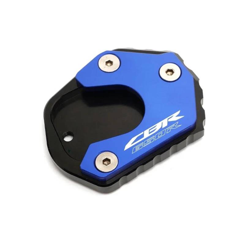 Für Cbr650r CBR 650R 2019-2021 2022 2023 CNC Reifen Ventilkappe Seitenständer Verlängerung Pad Stützplatte(Blue b) von mojieou