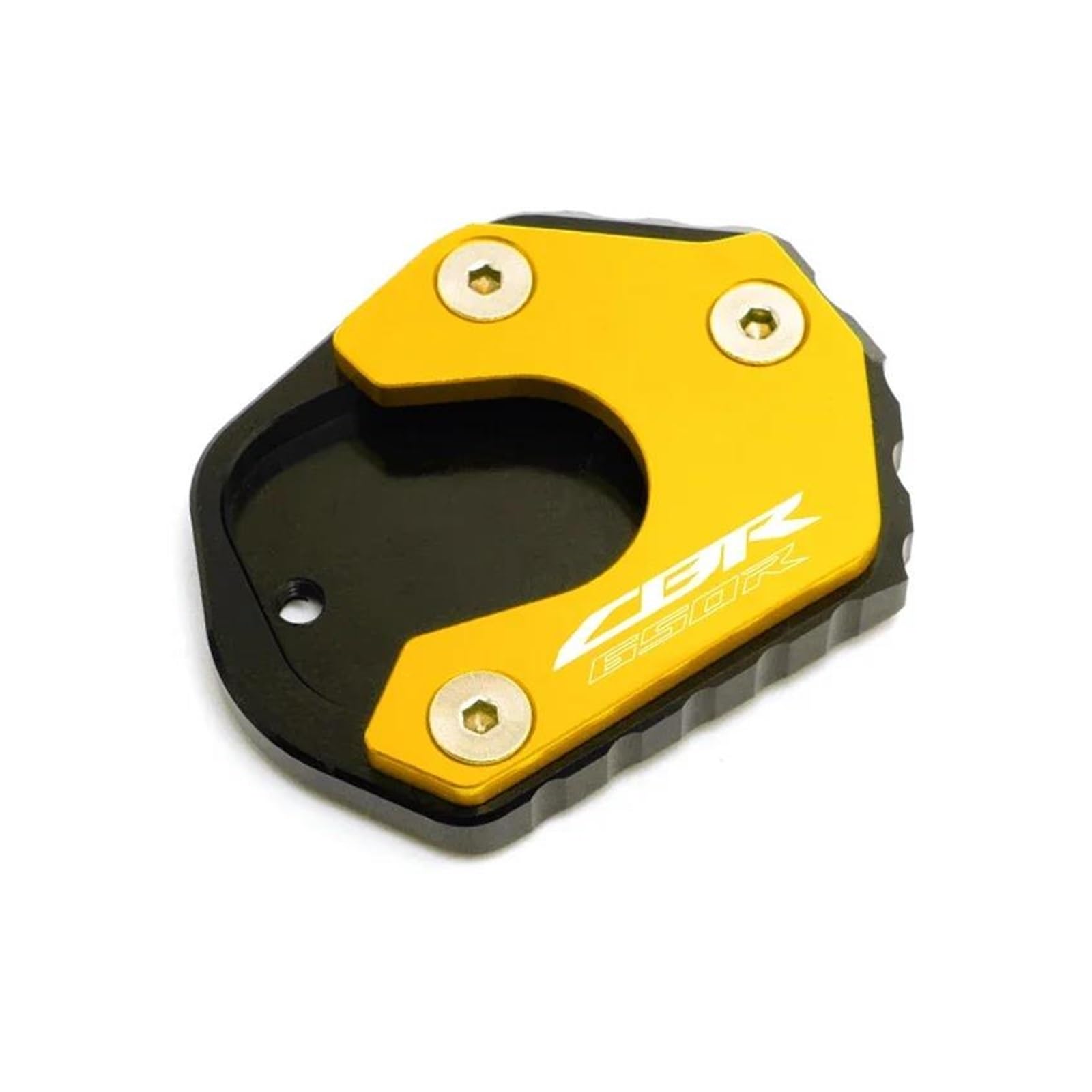 Für Cbr650r CBR 650R 2019-2021 2022 2023 CNC Reifen Ventilkappe Seitenständer Verlängerung Pad Stützplatte(Gold b) von mojieou