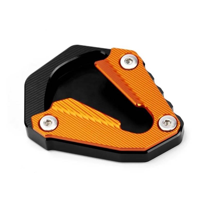 Für KTM 1290 Super Adventure ADV S SAS 2021 2022 Ständer Fuß Seitenständer Verlängerung Pad Ventilvergrößerer(Black Orange b) von mojieou