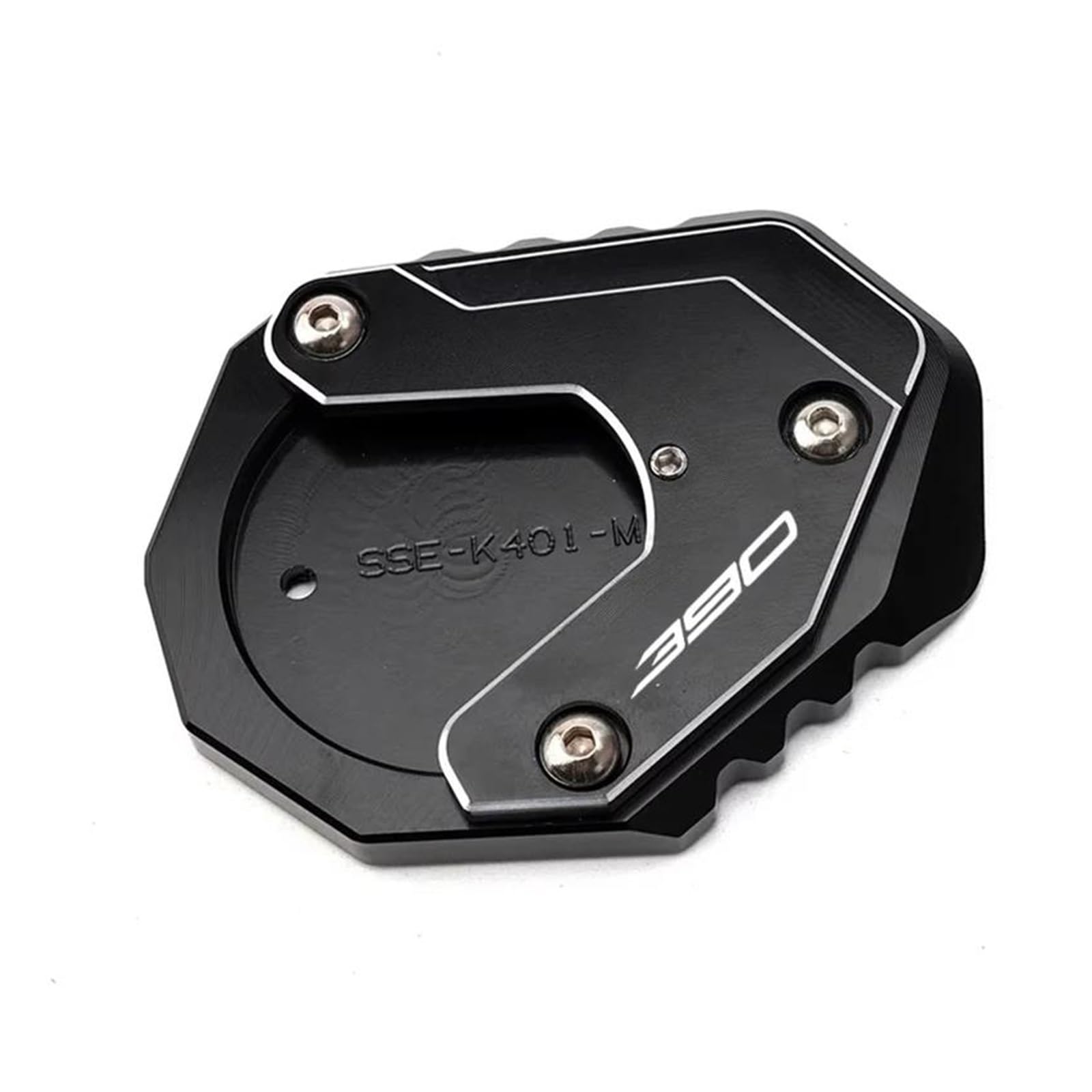 Für KTM Duke390 Duke 690 125 200 250 390 DUKE690 CNC Ständer Seitenständer Vergrößern Pad Verlängerungsplatte Schlüsselanhänger(Schwarz) von mojieou