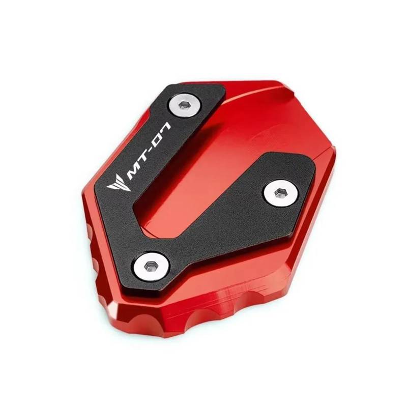 Für MT07 MT-07 Mt07 2014-2021 2022 2023 2024 Seitenständer Vergrößern Kickstand Extension Plate Pad Schlüsselanhänger Ring(Red d) von mojieou