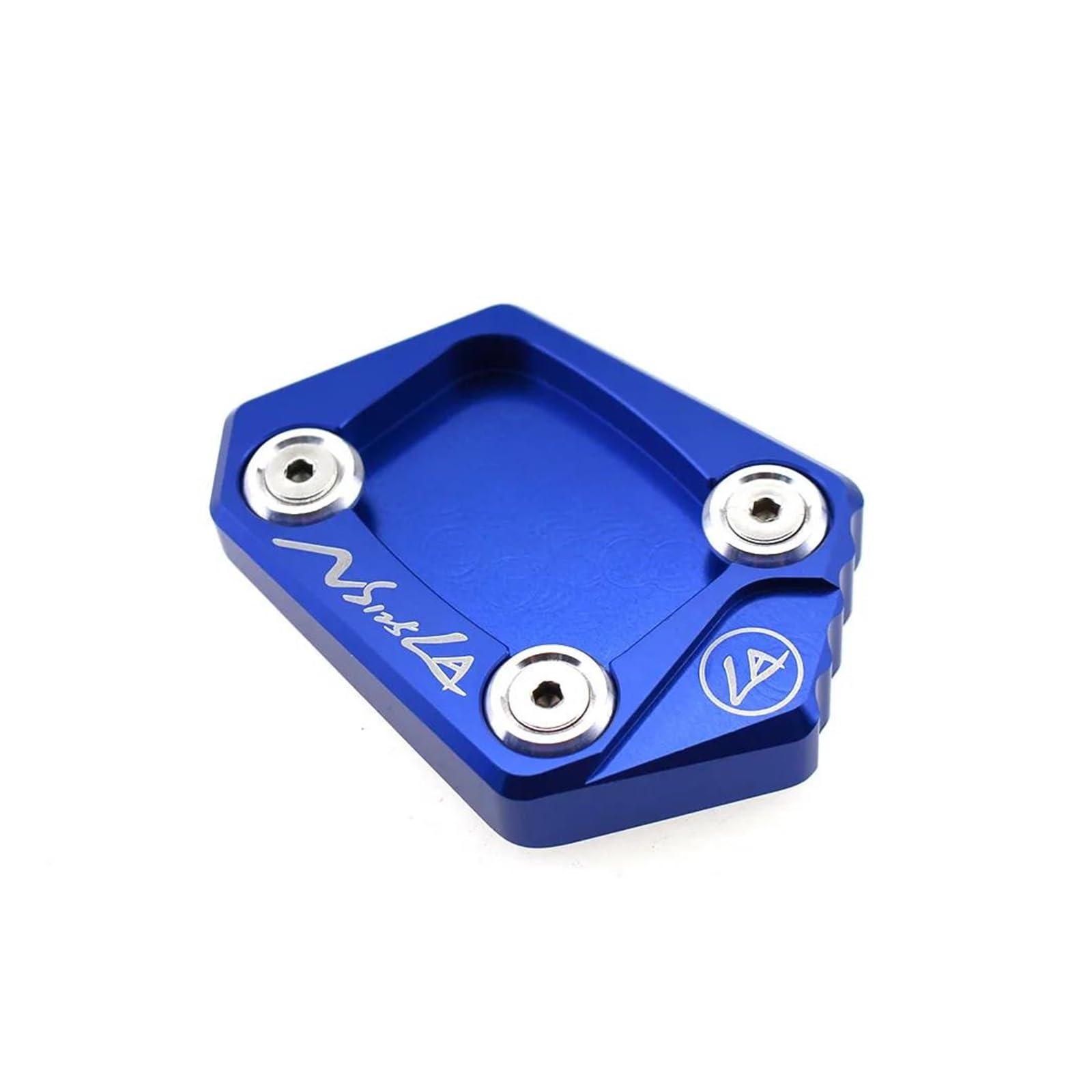 Für NS125LA NS 125LA NS125 LA Motorrad Zubehör Aluminium CNC Fuß Seite Stehen Verlängerung Pad Unterstützung Platte(Blau) von mojieou