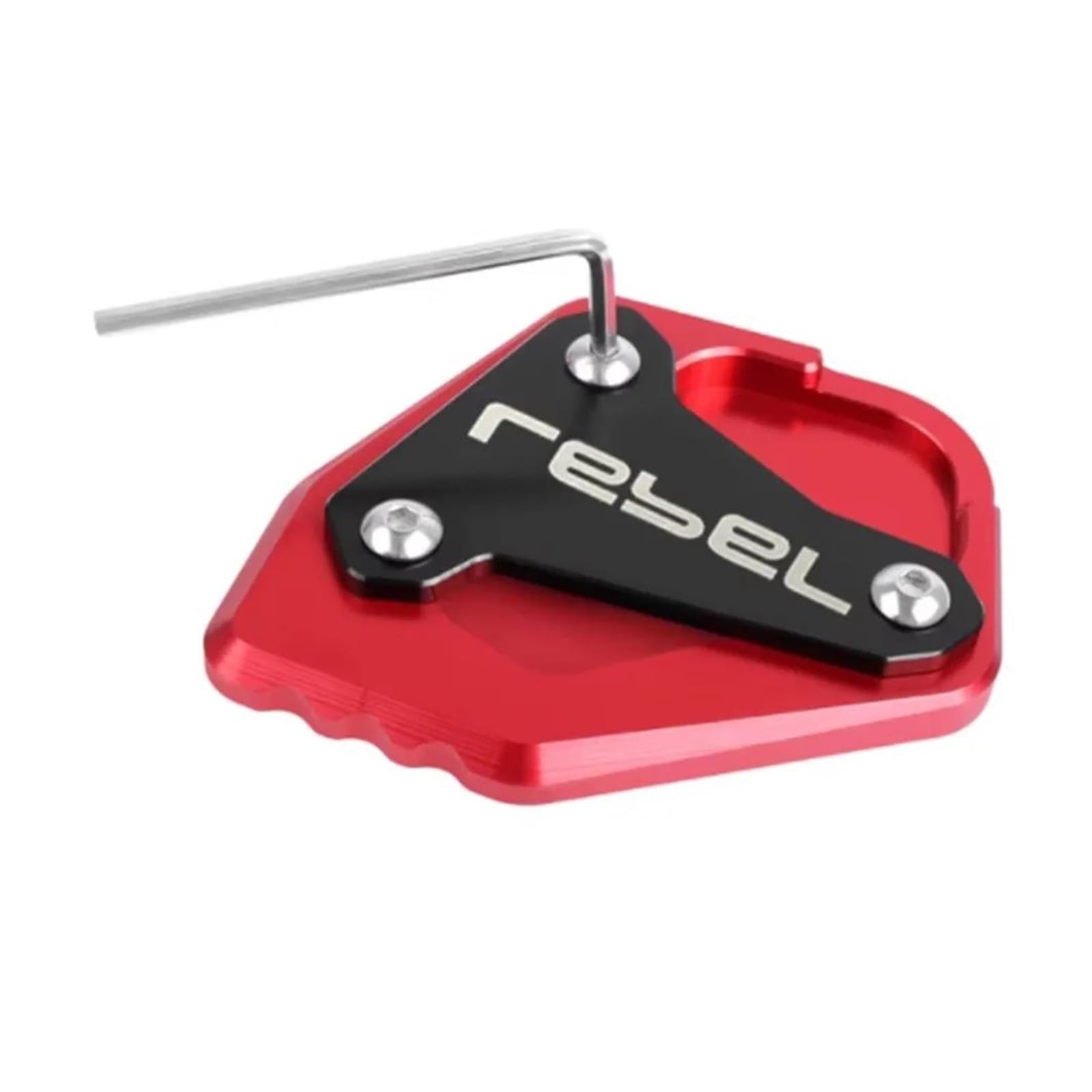 Für Rebel CMX1100 CMX 1100 Rebel Cmx 1100 2021-2024 CNC Kickstand Fuß Seite Stehen Verlängerung Pad Unterstützung Platte(Red) von mojieou