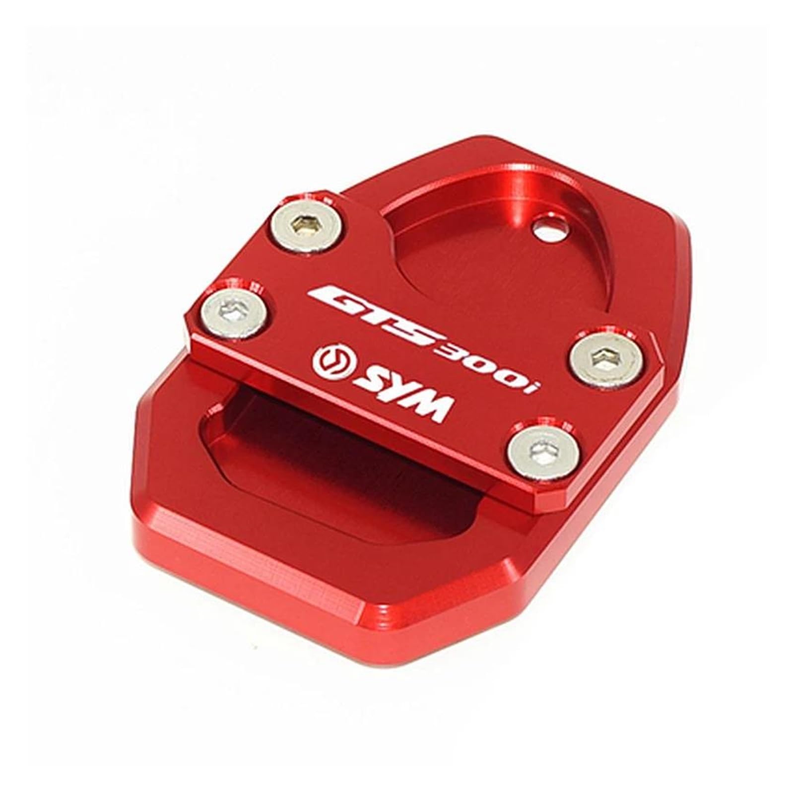 Für SYM GTS300 300i GTS300i Motorrad Zubehör Seite Stehen Vergrößern Platte Ständer Verlängerung Pad(Red) von mojieou