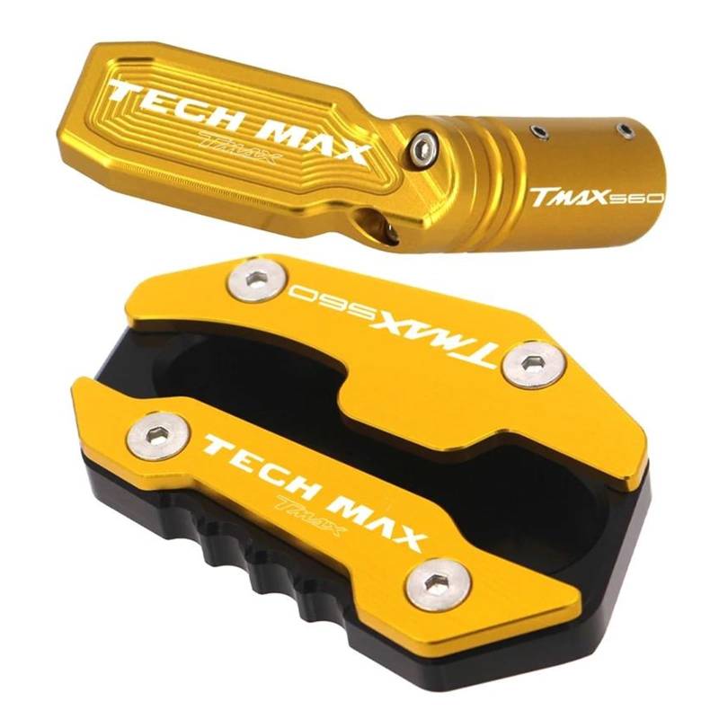 Für TMAX560 Tech Max 2020 2021 2022 2023 TMAX 560 Kickstand Fuß Seitenständer Verlängerung Pad Zubehör(Gold a) von mojieou