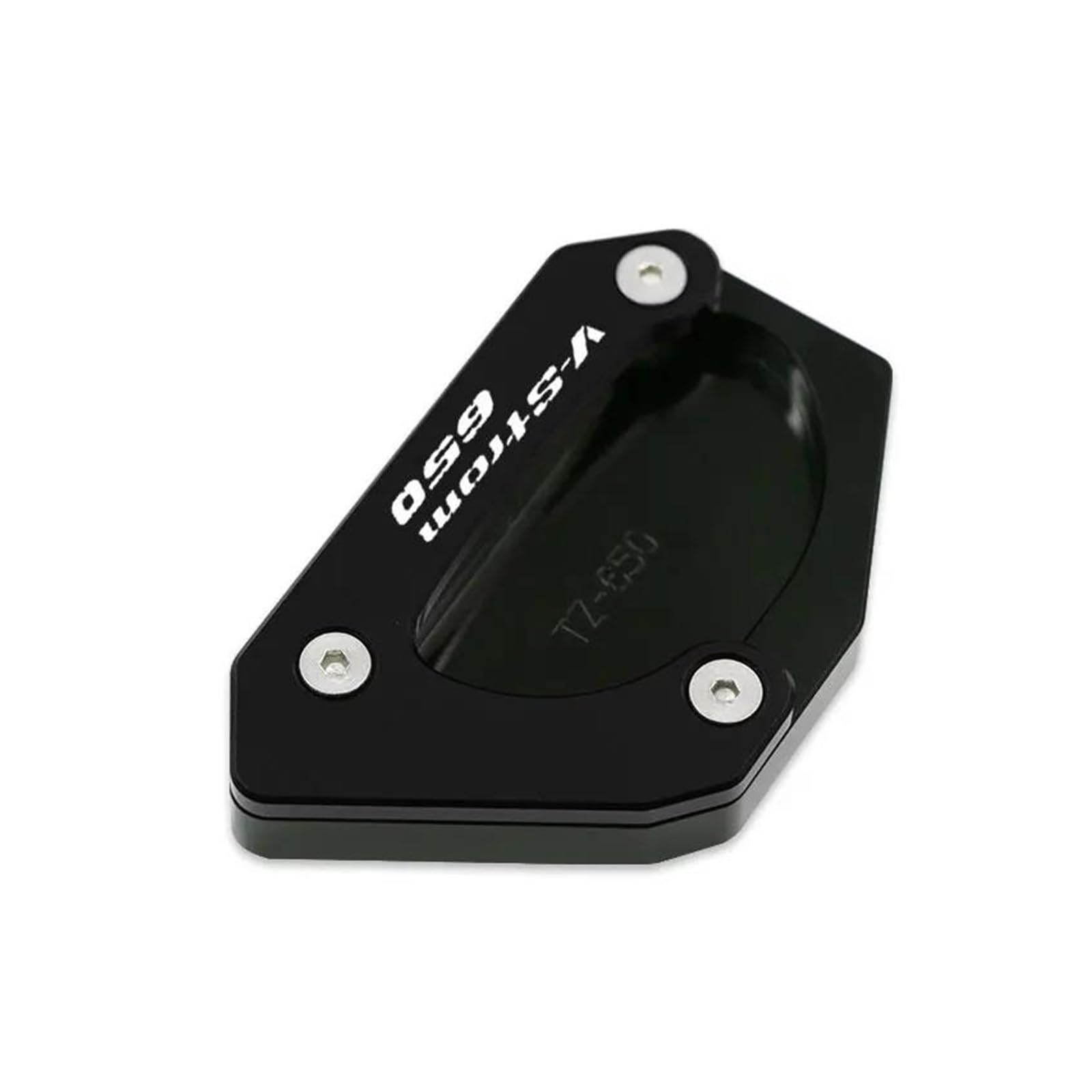 Für V-Strom 650 /XT VSTROM Dl 650 DL650 V STROM650 2004-2023 Seitenständervergrößerung Kickstand Plate Pad(Black b) von mojieou