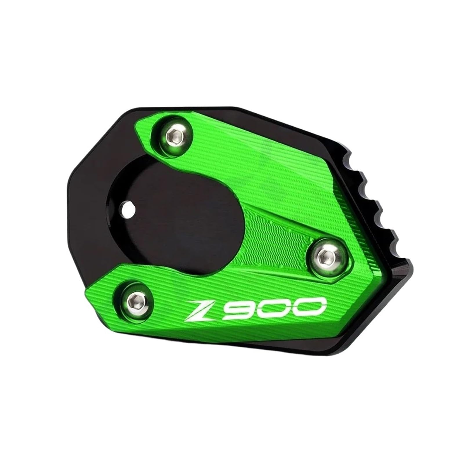 Für Z650 Z800 Z900 Z1000 Z 650RS 800 900 1000 R/SX Seitenständer Vergrößerungsplatte Kickstand Vergrößern Verlängerungspad(Green d) von mojieou