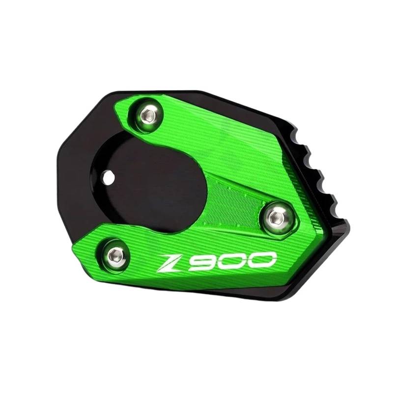 mojieou Für Z650 Z800 Z900 Z1000 Z 650RS 800 900 1000 R/SX Seitenständer Vergrößerungsplatte Kickstand Vergrößern Verlängerungspad(Green d) von mojieou