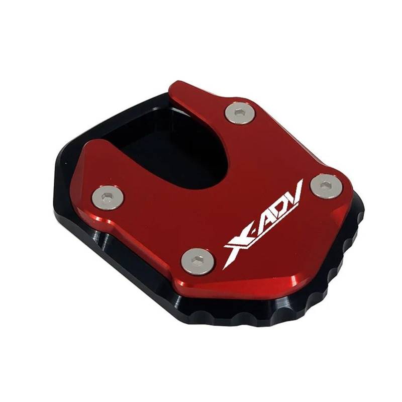 mojieou CNC Kickstand Fuß Seitenständer Verlängerungspolster Stützplatte Für Honda X ADV X-ADV XADV 750 2021-2022 2023(Red b) von mojieou