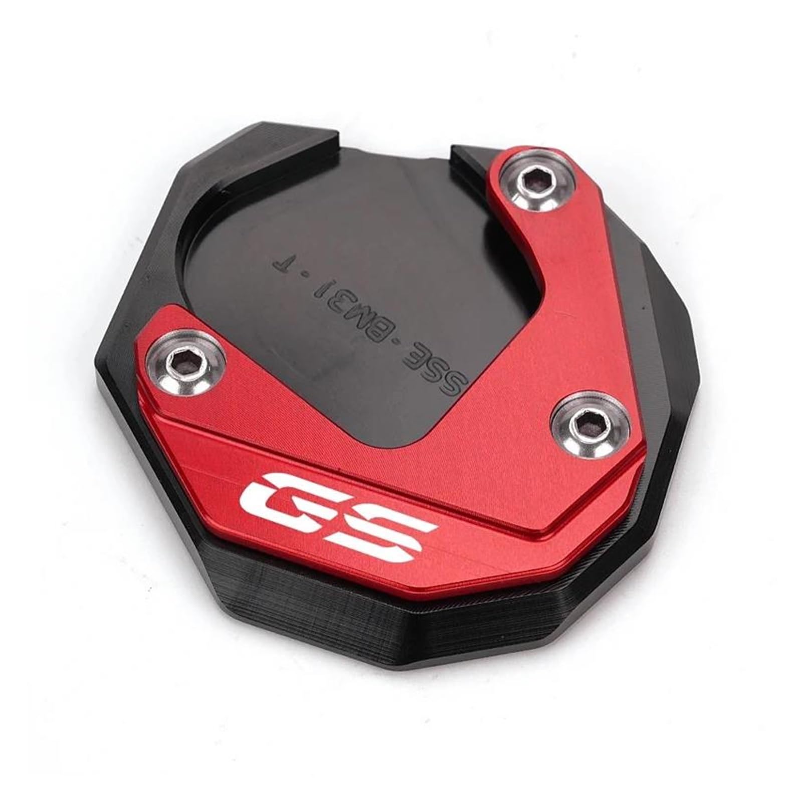 mojieou CNC-Kickstand-Seitenständer-Verlängerungs-Vergrößerungspad-Schlüsselanhänger Für G310GS G 310 GS 2018–2022(Red) von mojieou