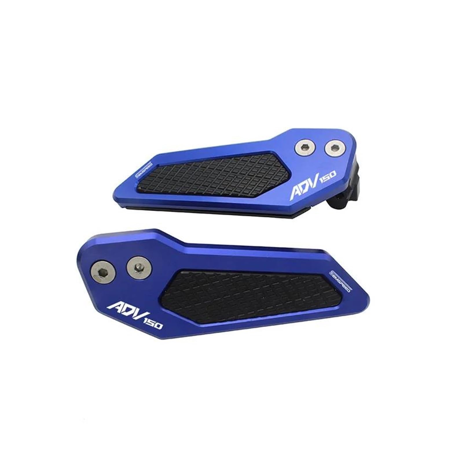 mojieou Für ADV 150 Adv150 2019 2020 CNC Aluminium Fußstützen Pedale Hinten Passagier Fuß Pads Mit Logo(Blau) von mojieou