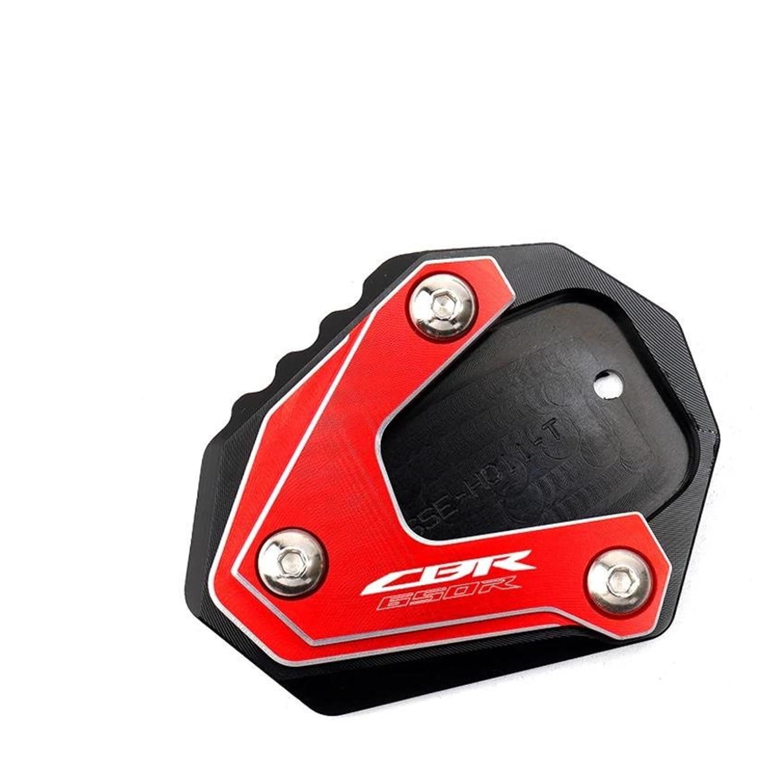 mojieou Für CBR650R CB650R CB 650R CBR 650 R 2019-2023 Zubehör Kickstand Seitenständer Vergrößern Pad(Red CBR) von mojieou