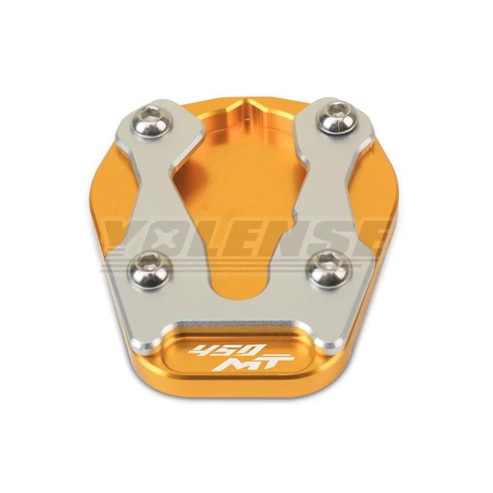 mojieou Für CFMOTO 450MT 450 MT 2024 2025 CNC Kickstand Seitenständer Ständerverlängerung Vergrößerungspad(Gold b) von mojieou