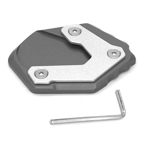 mojieou Für F750GS F850GS F 750 GS F 850 ​​GS 2018 2019 Kickstand Kick Seitenständer Pedalverlängerung Pad Vergrößern Platte(Gray) von mojieou