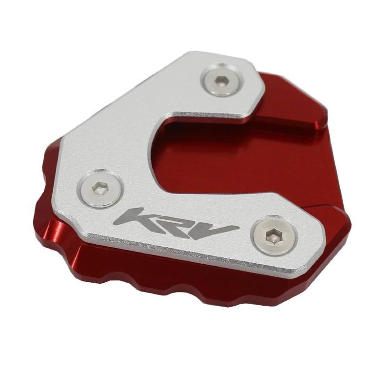 mojieou Für KYMCO KRV 180 KRV180 2021 + CNC Ständer Fuß Seite Stehen Verlängerung Pad Unterstützung Platte(Red) von mojieou