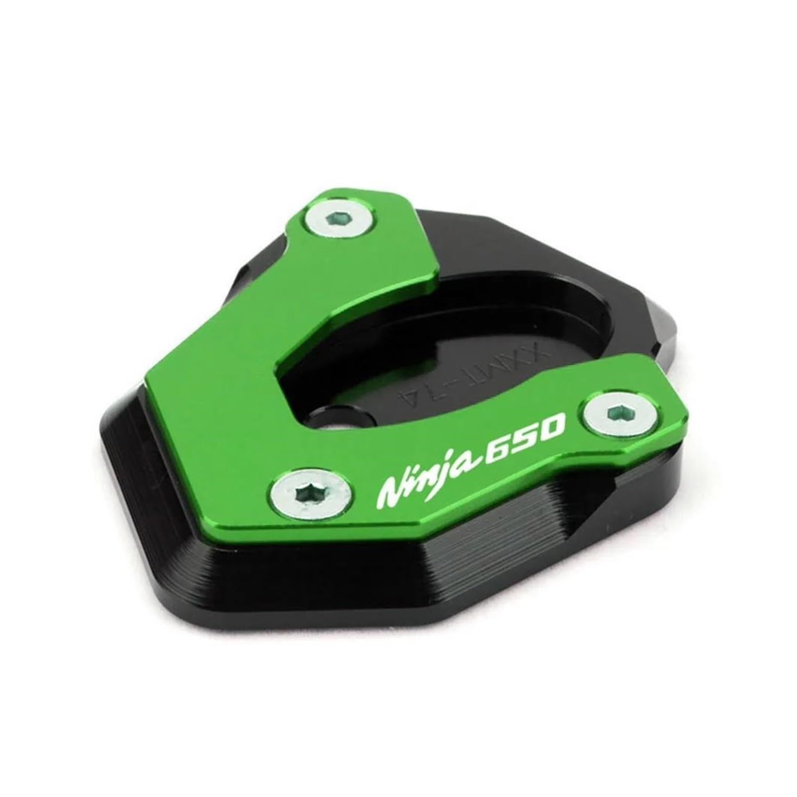 mojieou Für NINJA650 Ninja 650 2017-2023 CNC Kickstand Seitenständer Ständerverlängerung Vergrößerungspad(Grün) von mojieou