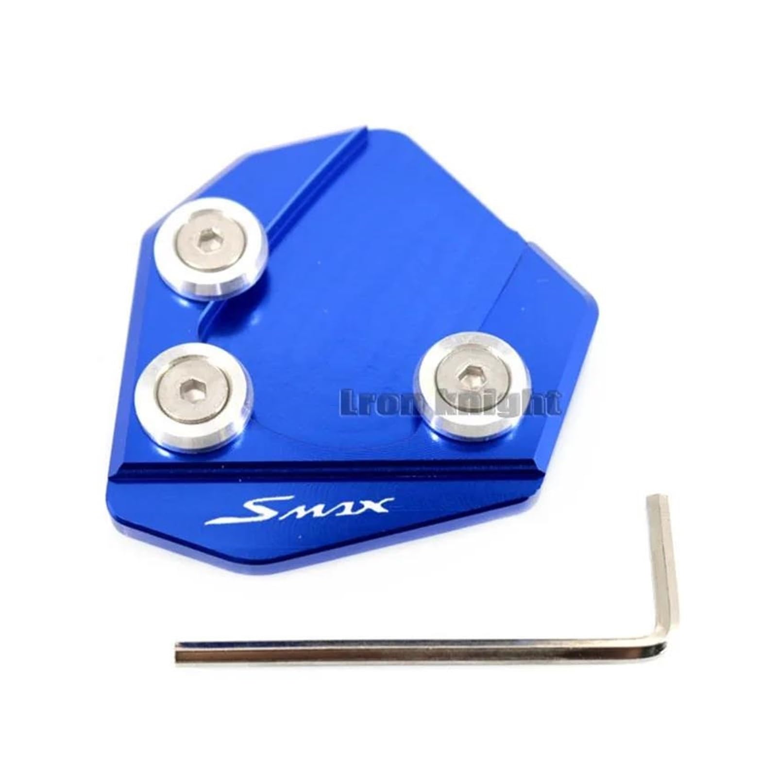 mojieou Für SMAX155 SMAX 155 FORCE155 2013 2014 2015 CNC Kickstand Fuß Seitenständer Verlängerungspolster Stützplatte Vergrößern(Blau) von mojieou