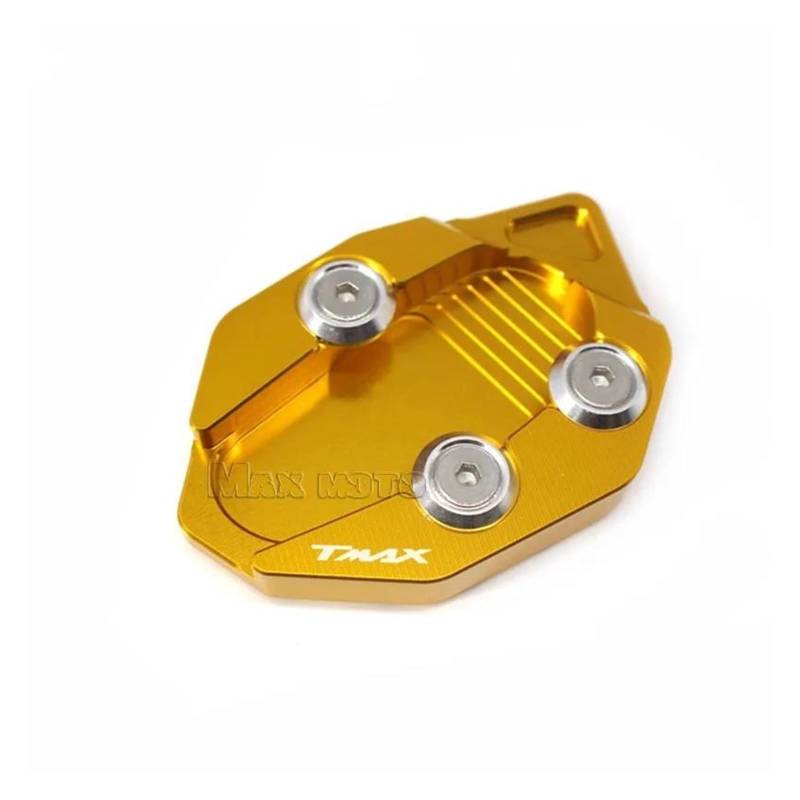 mojieou Für TMAX 530 T MAX TMAX530 2012 2013 2014 Kickstand Fuß Seite Stehen Verlängerung Pad Unterstützung Platte Vergrößern(Gold) von mojieou