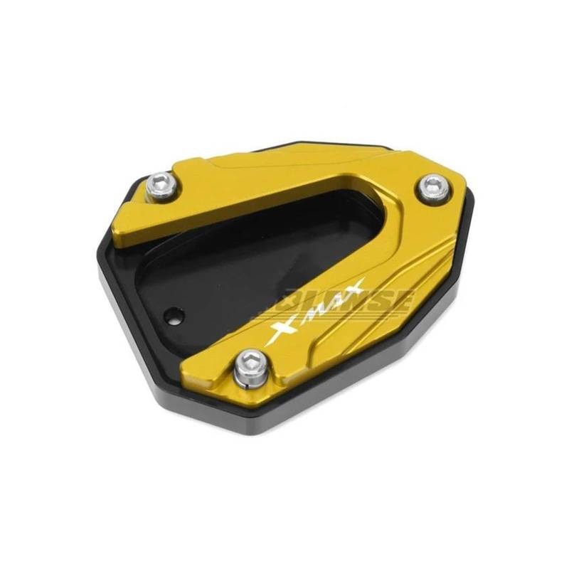 mojieou Für XMAX300 X-MAX300 Xmax X-MAX 300 2023 Kickstand Fuß Seite Stehen Verlängerung Pad Unterstützung Platte Vergrößern(Gold) von mojieou