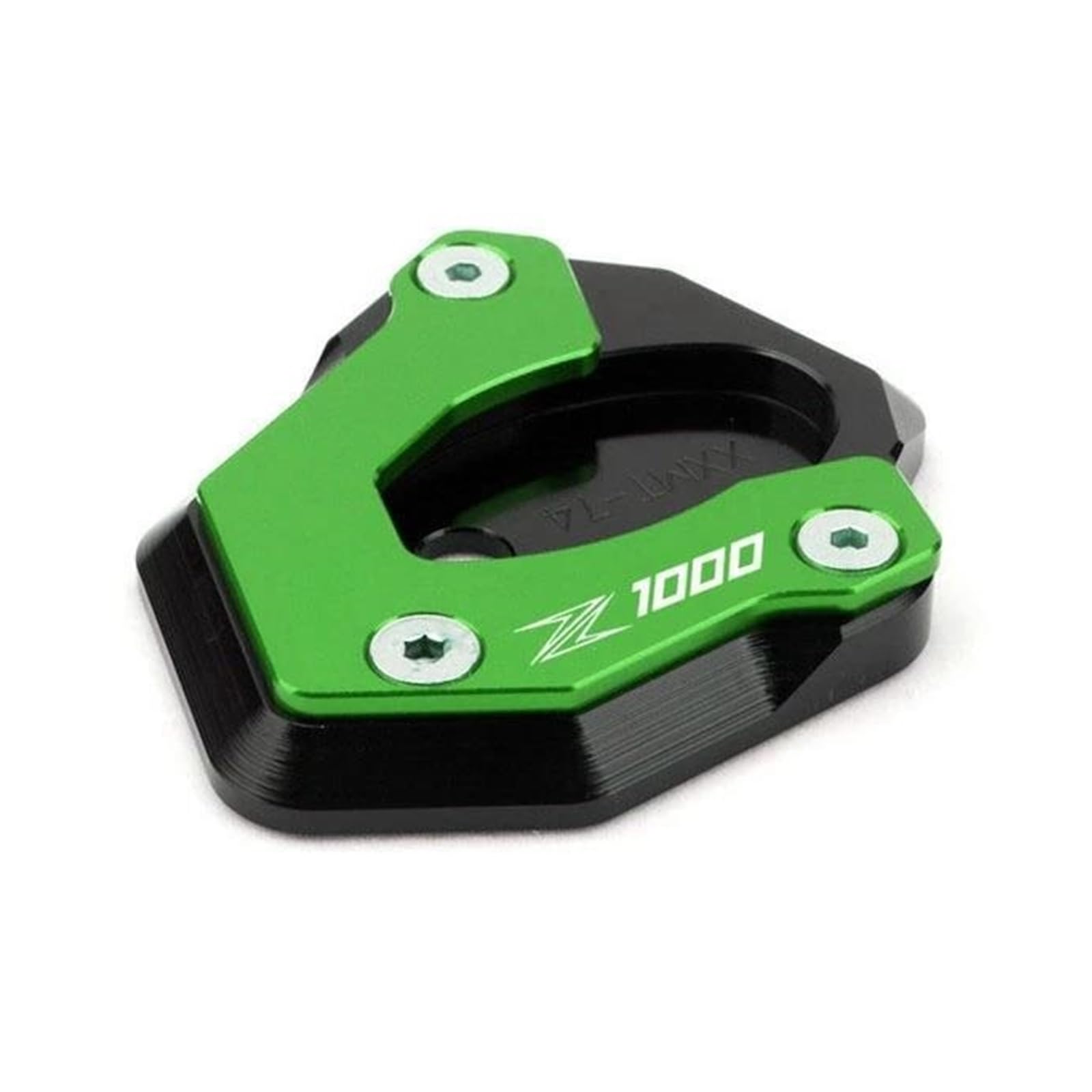 mojieou Für Z1000 Z 1000 2010-2023 Z1000SX Z 1000SX 2011-2021 Ständer Seitenständer Ständerverlängerung Vergrößerungspad(Grün) von mojieou