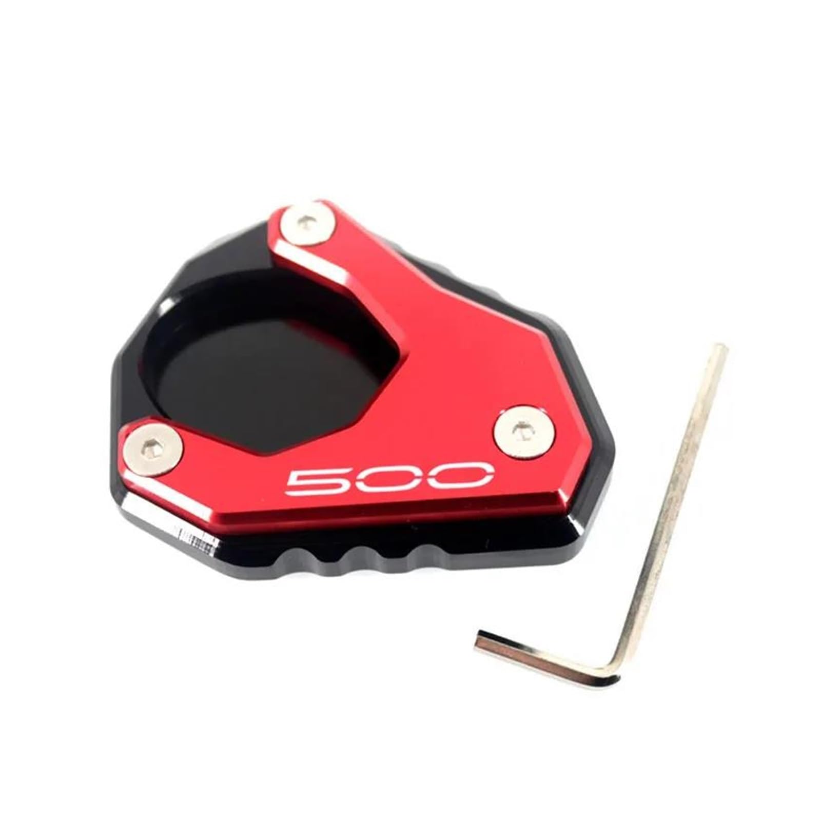 mojieou Für Z500 NINJA500 Z 500 Ninja 500 2024 2025 Kickstand Fuß Seite Stehen Verlängerung Pad Unterstützung Platte Vergrößern(Red b) von mojieou