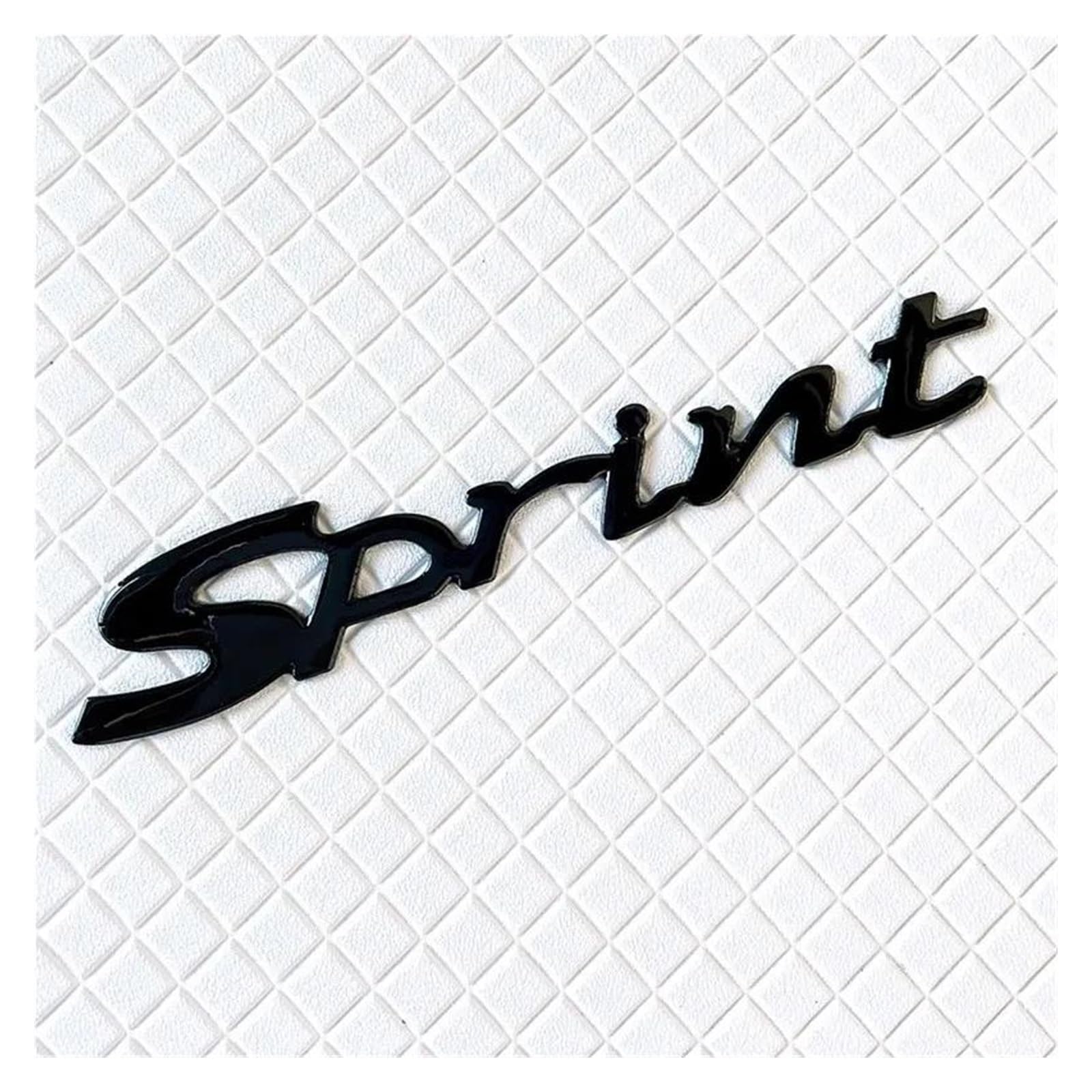 mojieou Neu Verpacken Für Vespa GTV GTS Sprint 125 150 150S Reflektierende wasserdichte Refit Retrofit Logo Zubehör Aufkleber(Schwarz) von mojieou