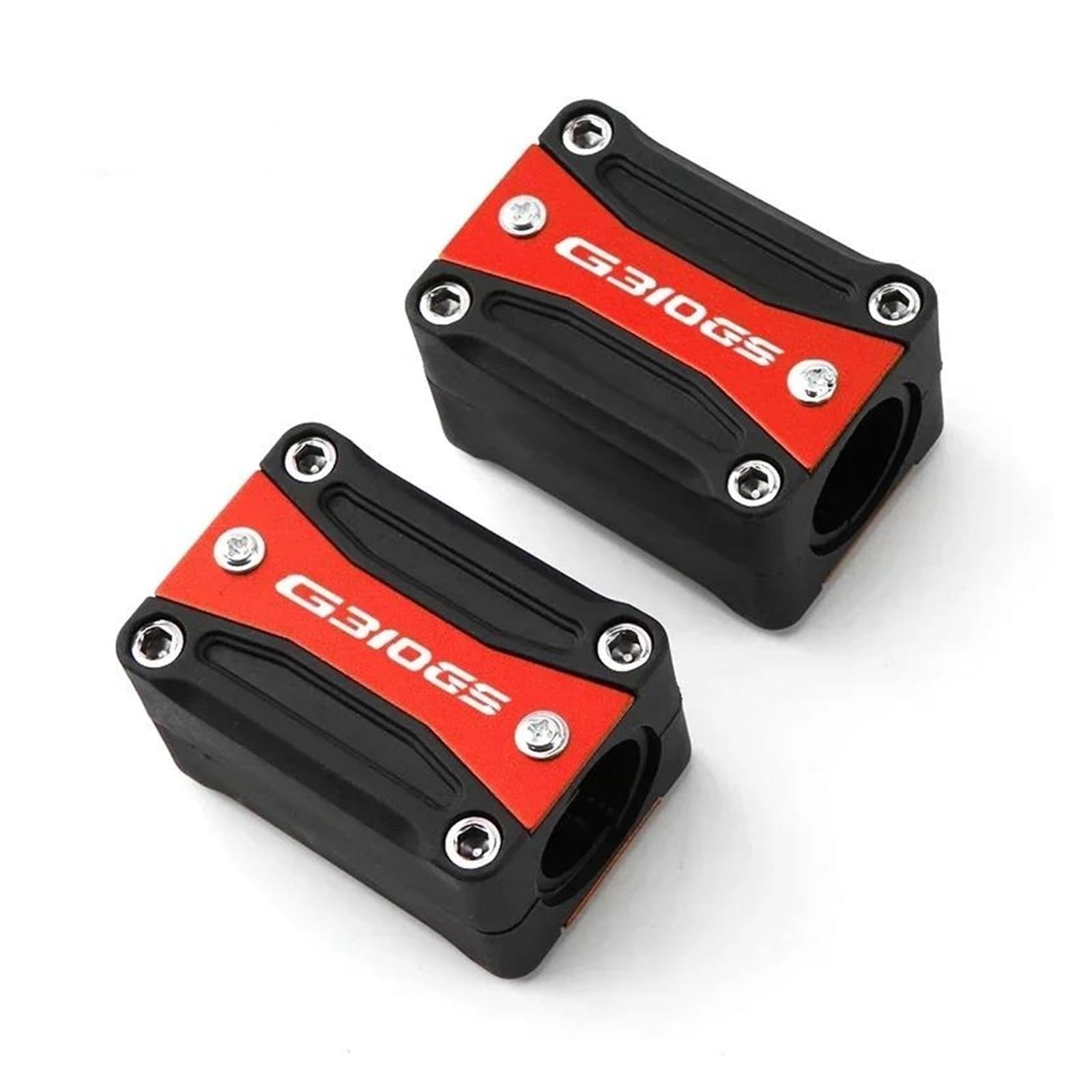 mojieuouo Für G310GS G310R G310 G 310 GS/R 2017-2024 Motorrad Motor Crash Schutz Schutz Stoßstange Dekorative Bar Block(Red) von mojieuouo