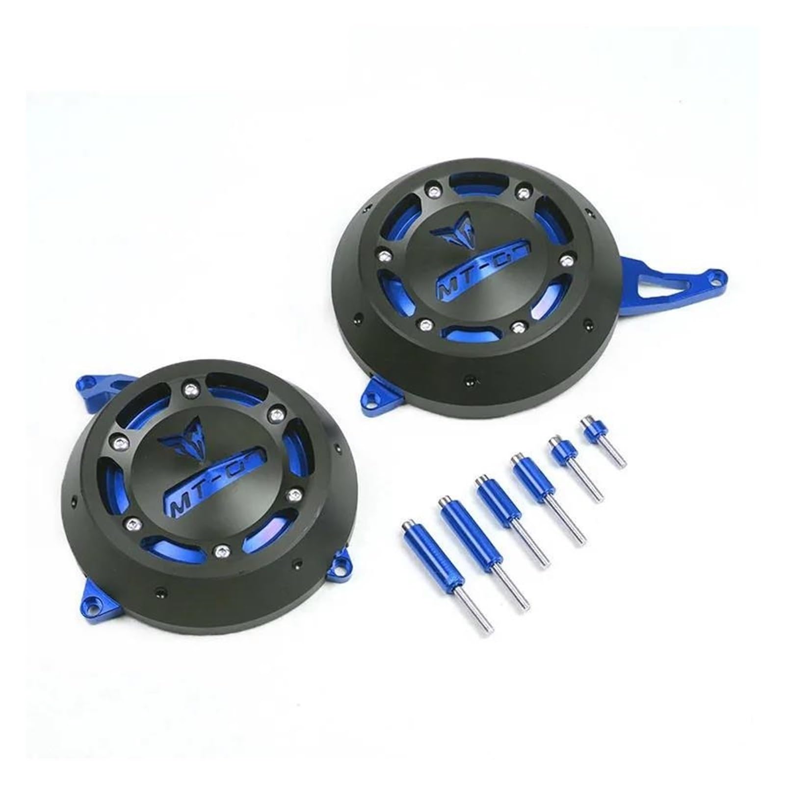 mojieuouo Für MT-07 MT07 MT 07 FZ-07 FZ07 FZ 07 2014-2023 Motor Stator Motor Schutzhülle Schutz Protektoren(Blau) von mojieuouo