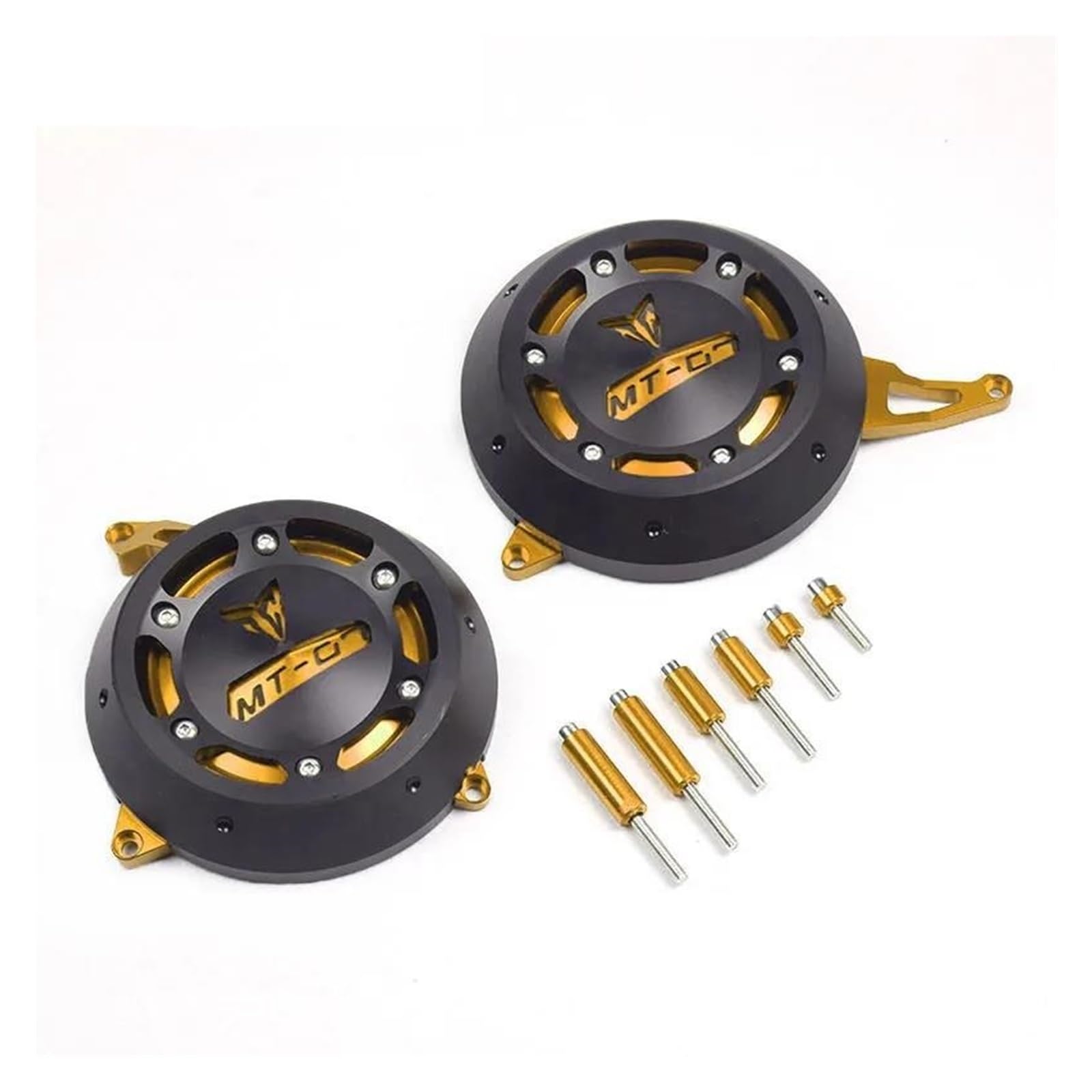 mojieuouo Für MT-07 MT07 MT 07 FZ-07 FZ07 FZ 07 2014-2023 Motor Stator Motor Schutzhülle Schutz Protektoren(Gold) von mojieuouo